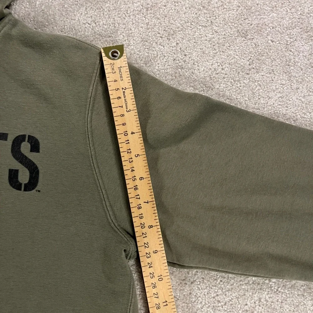 Nike Wildcats Hoodie Mens Small Olive Green American Flag Patch Pullover